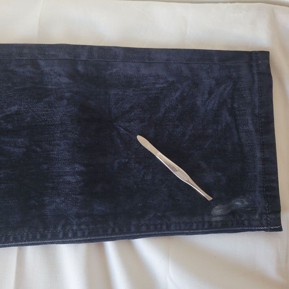 Diesel D-VIDER Carrot Jeans Mens W31 L32 Dark Wash Denim Button Fly Italy - Picture 6 of 14